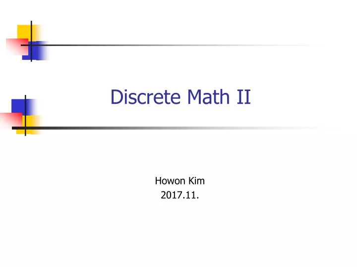 discrete math ii