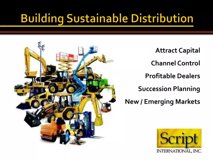 building sustainable distribution