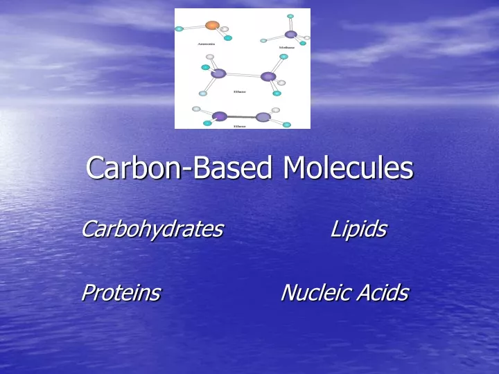carbon based molecules