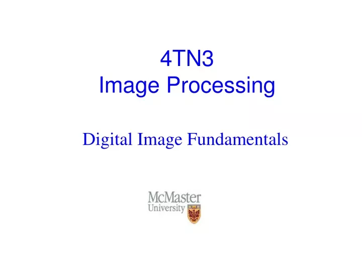 digital image fundamentals