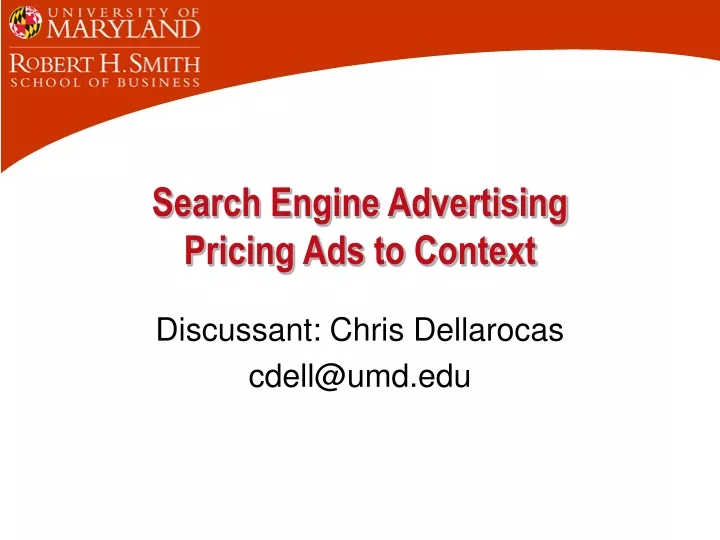 search engine advertising pricing ads to context