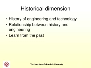 Historical dimension