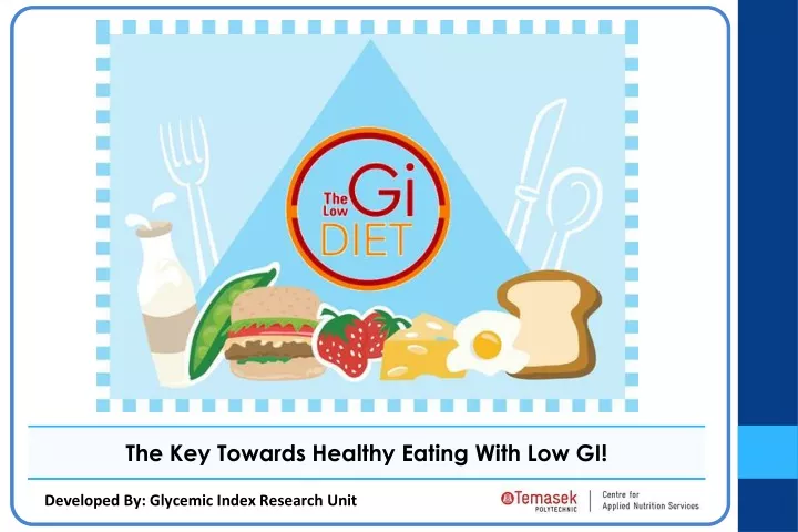 the key towards healthy eating with low gi