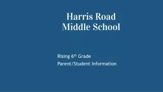 Harris Road  Middle School