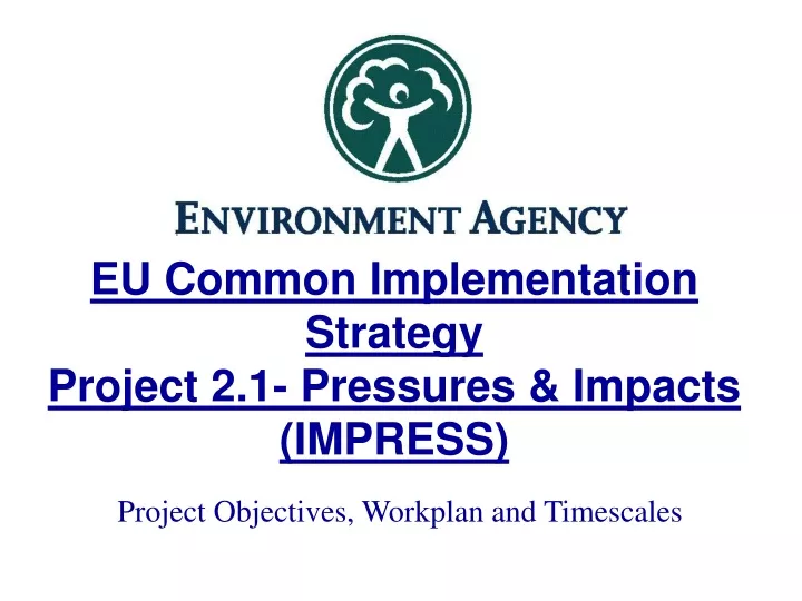 eu common implementation strategy project 2 1 pressures impacts impress