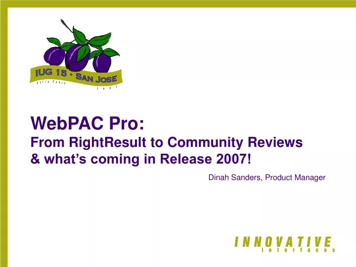 webpac pro from rightresult to community reviews what s coming in release 2007