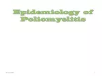 Epidemiology  of Poliomyelitis