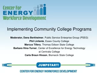 Implementing Community College Programs