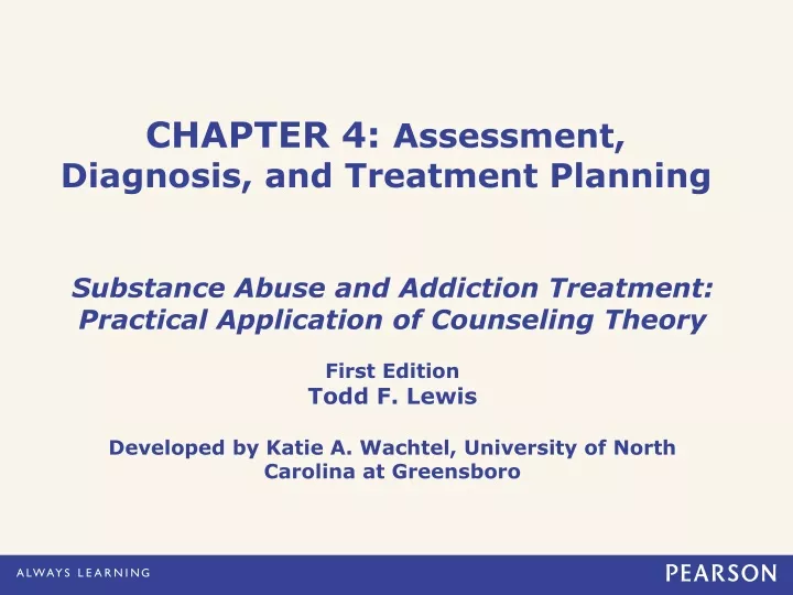 chapter 4 assessment diagnosis and treatment planning