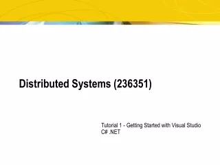 Distributed Systems (236351)