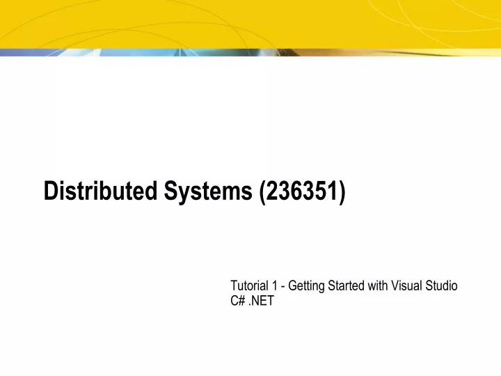 distributed systems 236351
