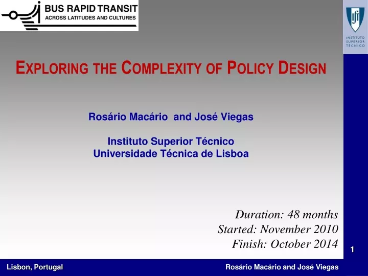 exploring the complexity of policy design