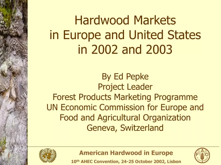 hardwood markets in europe and united states