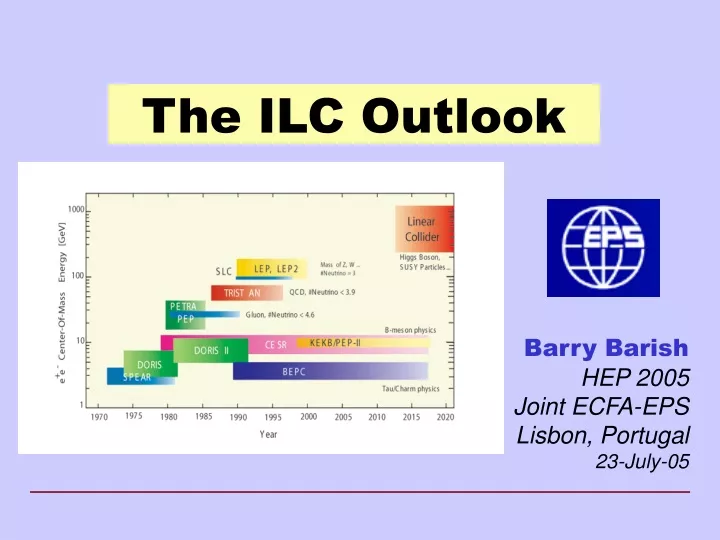 the ilc outlook