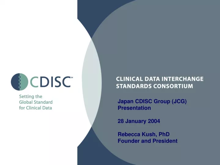 japan cdisc group jcg presentation 28 january