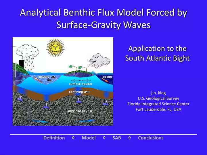 analytical benthic flux model forced by surface gravity waves
