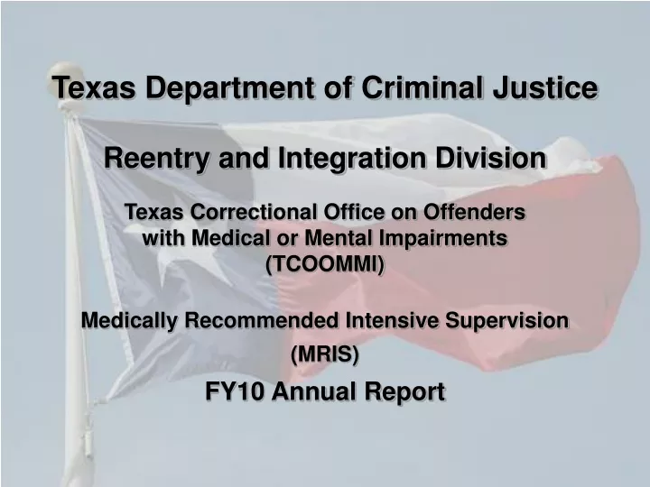 texas department of criminal justice reentry