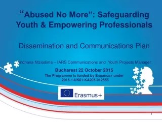 “ Abused No More”: Safeguarding Youth &amp; Empowering Professionals