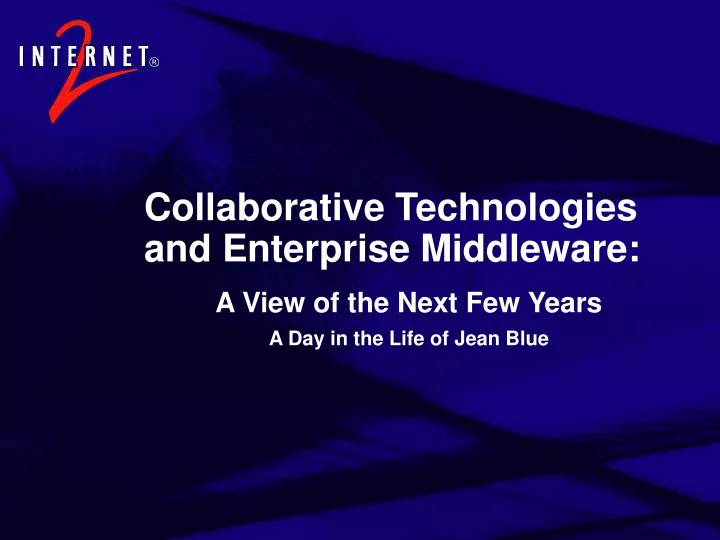 collaborative technologies and enterprise middleware