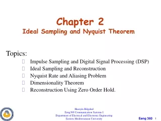 Chapter 2   Ideal Sampling and Nyquist Theorem