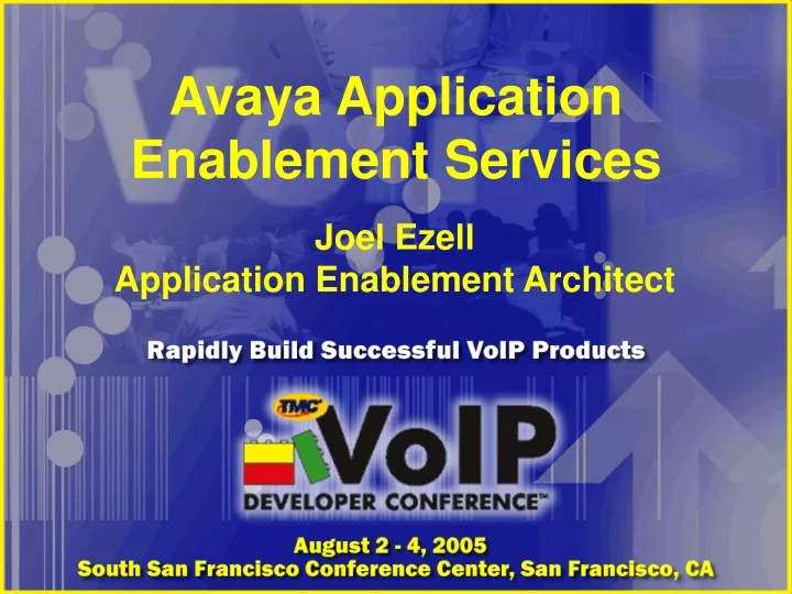 avaya application enablement services