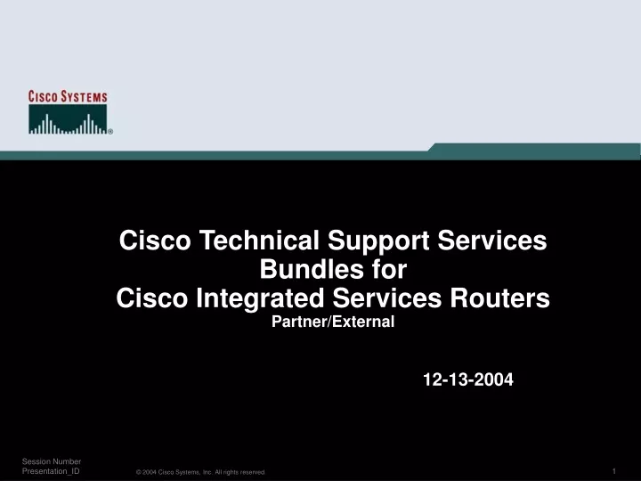 cisco technical support services bundles for cisco integrated services routers partner external