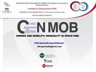 GENDER AND MOBILITY: INEQUALITY IN SPACE-TIME
