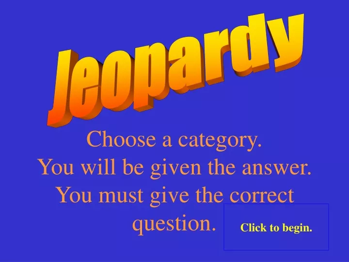 jeopardy