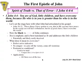 The First Epistle of John