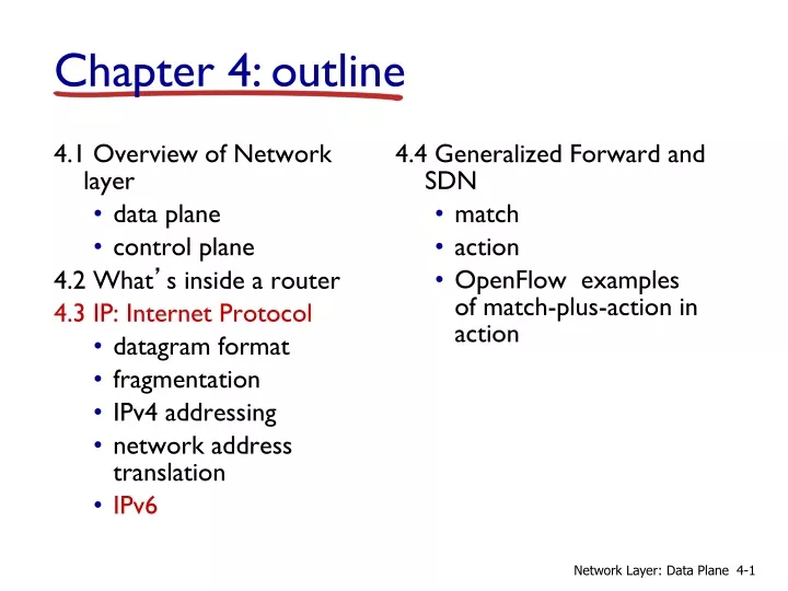 4 1 overview of network layer data plane control