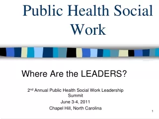 Public Health Social Work