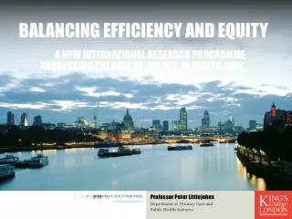 Balancing Efficiency and Equity