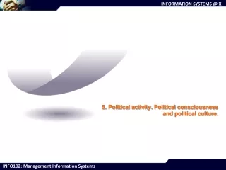 5. Political activity. Political consciousness and political culture.