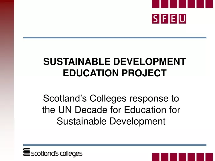sustainable development education project