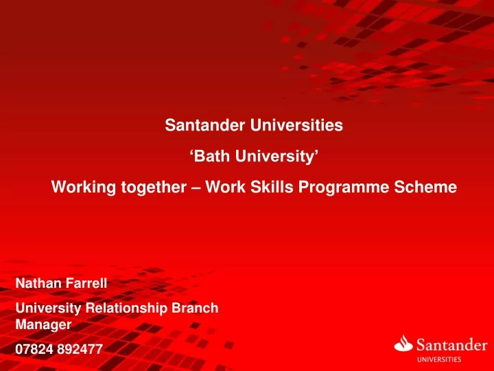 santander universities bath university working