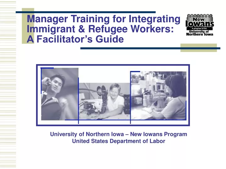 manager training for integrating immigrant