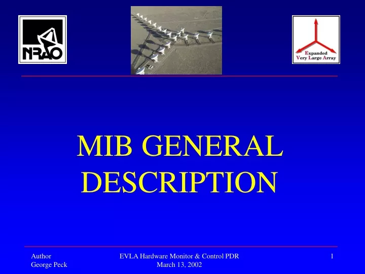 mib general description