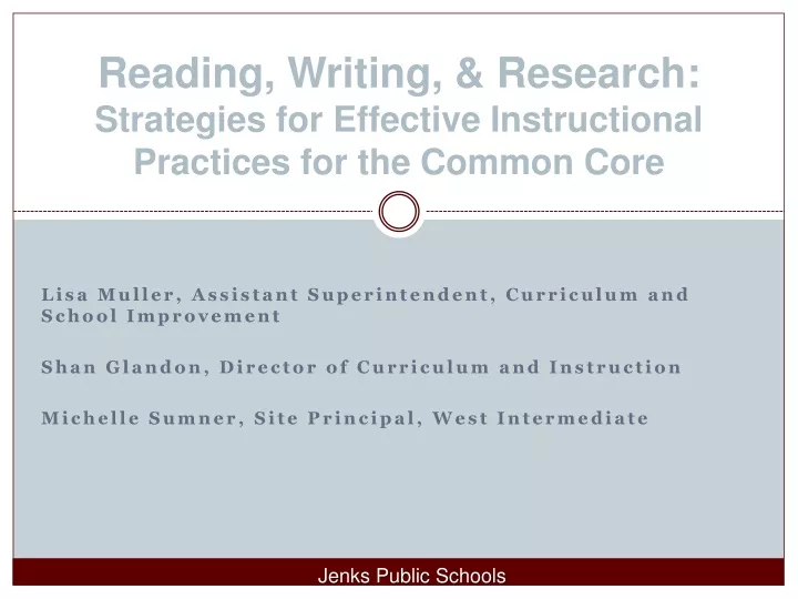 reading writing research strategies for effective instructional practices for the common core