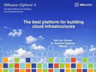The best platform for building cloud infrastructures