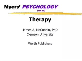 Myers’  PSYCHOLOGY 				(5th Ed)