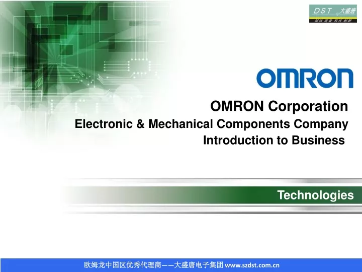 omron corporation electronic mechanical