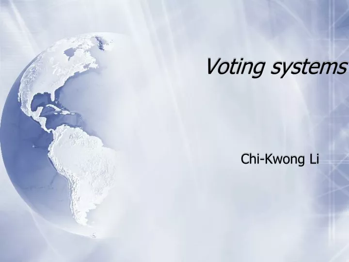 voting systems