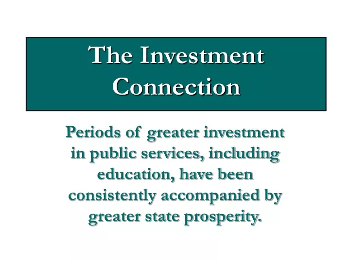 the investment connection