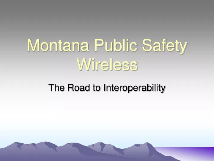 montana public safety wireless