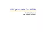 MAC protocols for WSNs - slide 1