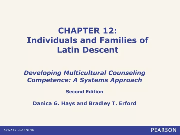 chapter 12 individuals and families of latin descent