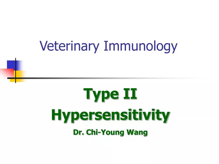 veterinary immunology