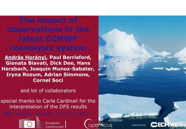 the impact of observations in the latest ecmwf