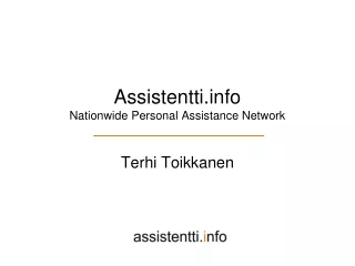 Assistentti Nationwide Personal Assistance Network