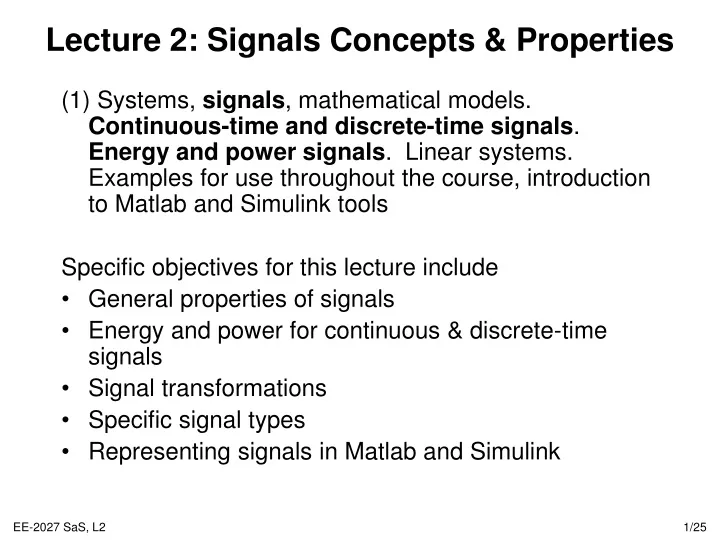 lecture 2 signals concepts properties